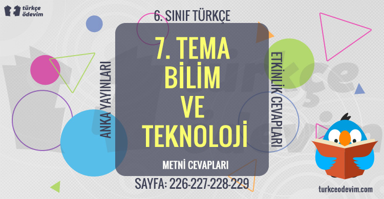 Tema Bilim Ve Teknoloji De Erlendirme Sorular Cevaplar S N F