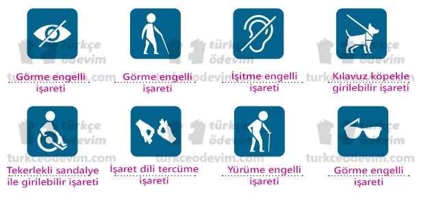 Sözcüklerin Gücü Dinleme Metni Cevapları - Engelli İşaretleri