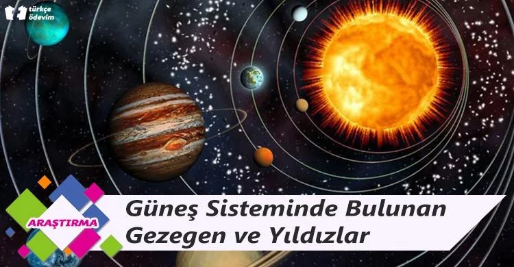 Güneş Sisteminde Bulunan Gezegen ve Yıldızlar