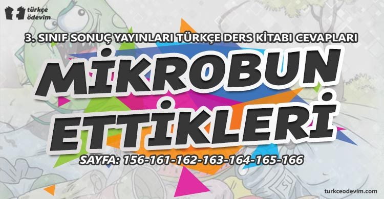 Mikrobun Ettikleri Metni Cevapları - 3. Sınıf Türkçe Sonuç Yayınları