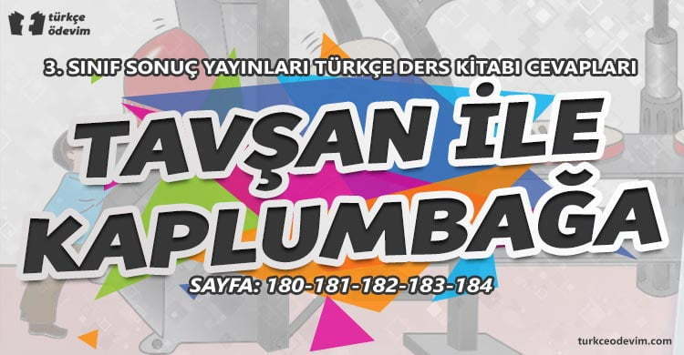 Tavşan ile Kaplumbağa Dinleme Metni Cevapları - 3. Sınıf Türkçe Sonuç Yayınları