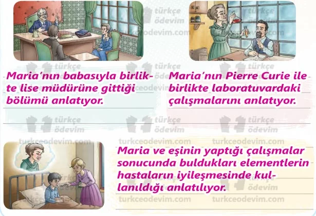 Öğrenme ve Marie Curie (Meri Küri) Metni Cevapları - Görseller
