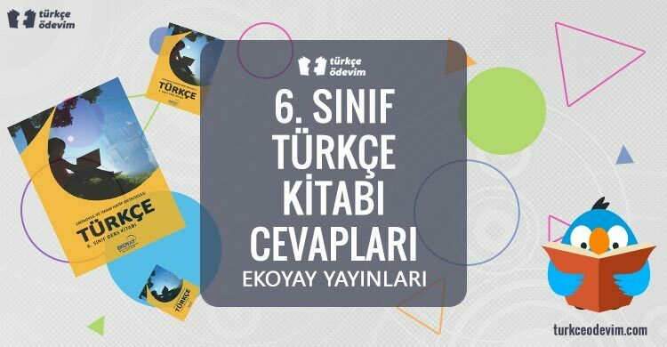 6. Sınıf Türkçe Kitabı Cevapları Ekoyay Yayınları