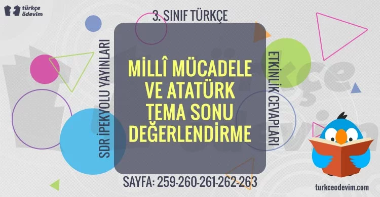 Millî Mücadele ve Atatürk Tema Sonu Değerlendirme (3. Sınıf SDR İpekyolu)