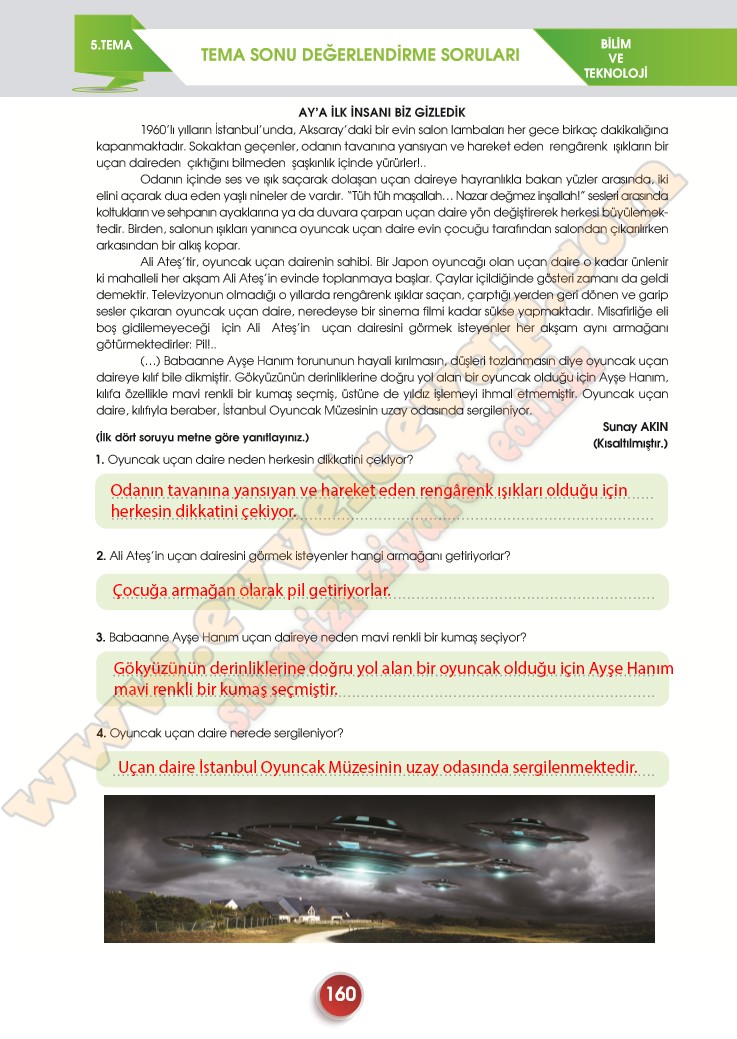 7 Sinif Turkce Kitabi Sayfa 160 161 162 163 Cevaplari Meb Yayinlari