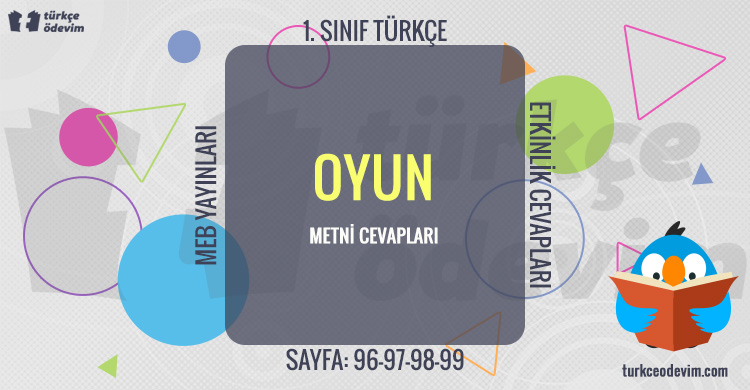 Oyun Metni Cevaplari 1 Sinif Turkce