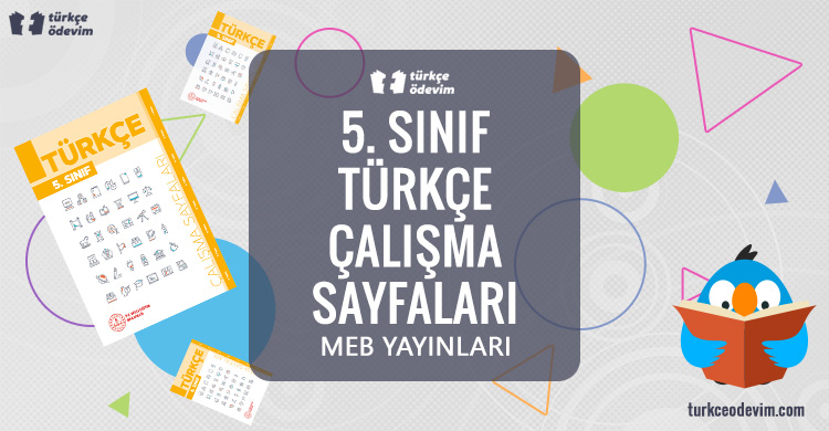 5. Sınıf Türkçe Çalışma Sayfaları Kitabı Cevapları