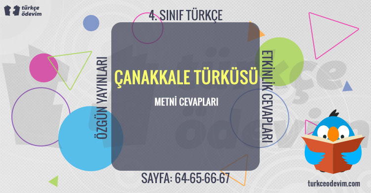 Çanakkale Türküsü Metni Cevapları