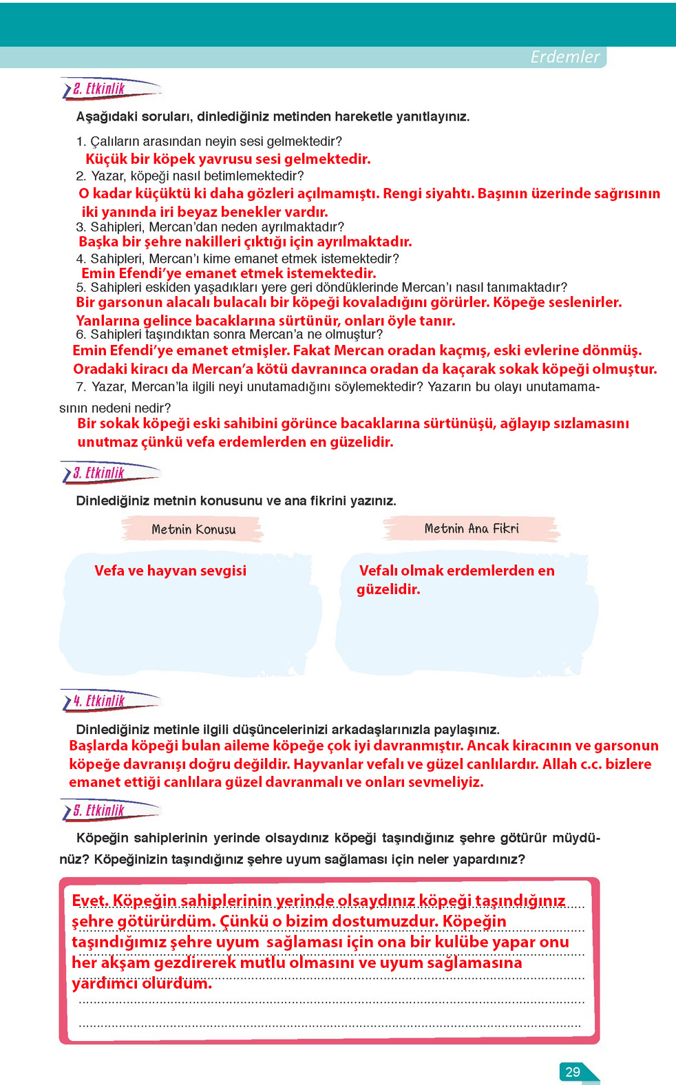 6 sınıf türkçe ders kitabı sayfa 28 29 30 cevapları ata yayıncılık