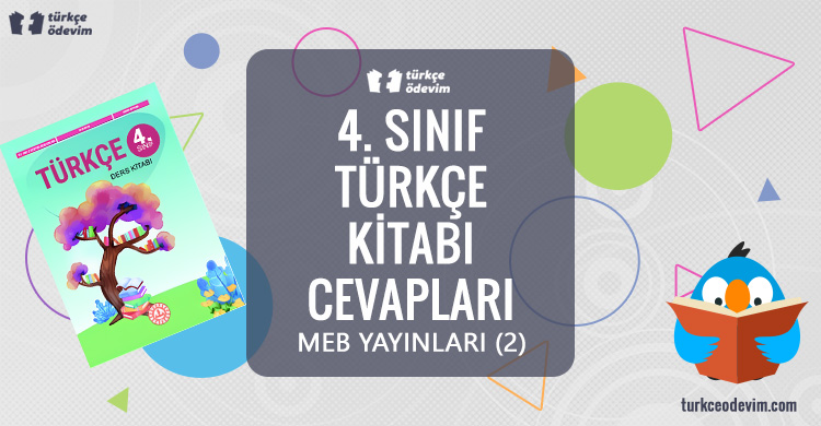 4. Sınıf Türkçe Kitabı Cevapları MEB Yayınları