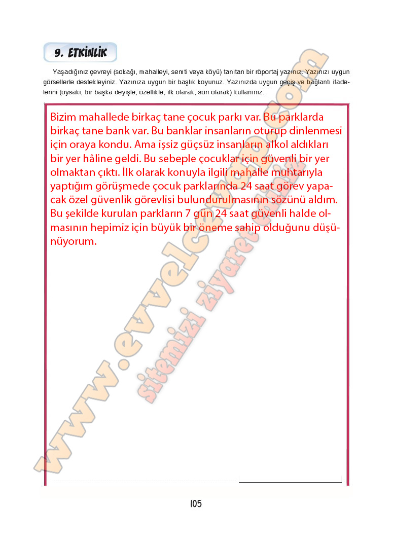 7-sinif-turkce-ders-kitabi-cevabi-dortel-yayinlari-sayfa-105