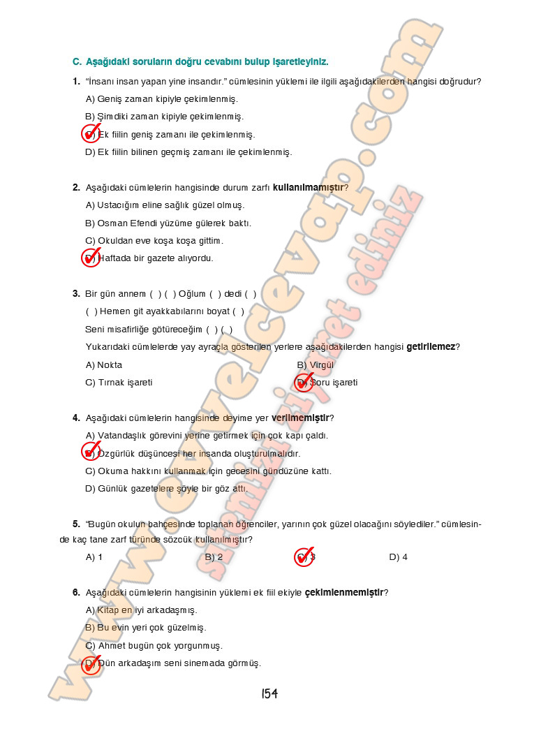 7-sinif-turkce-ders-kitabi-cevabi-dortel-yayinlari-sayfa-154
