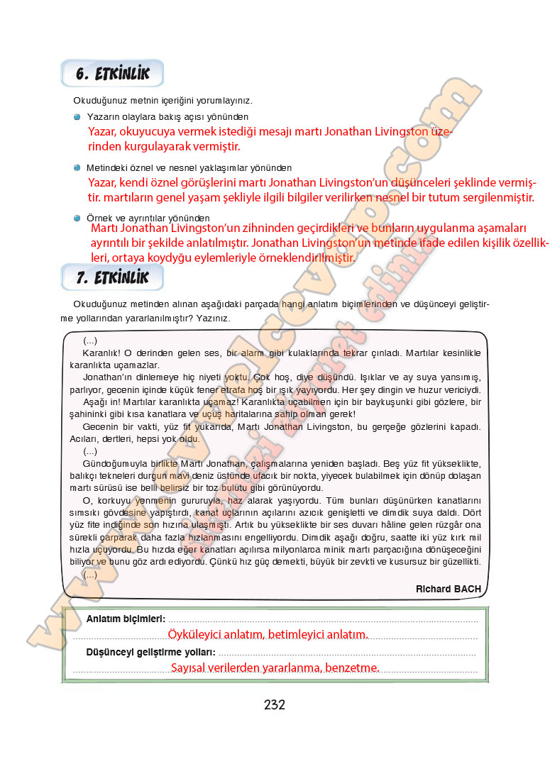 7-sinif-turkce-ders-kitabi-cevabi-dortel-yayinlari-sayfa-232