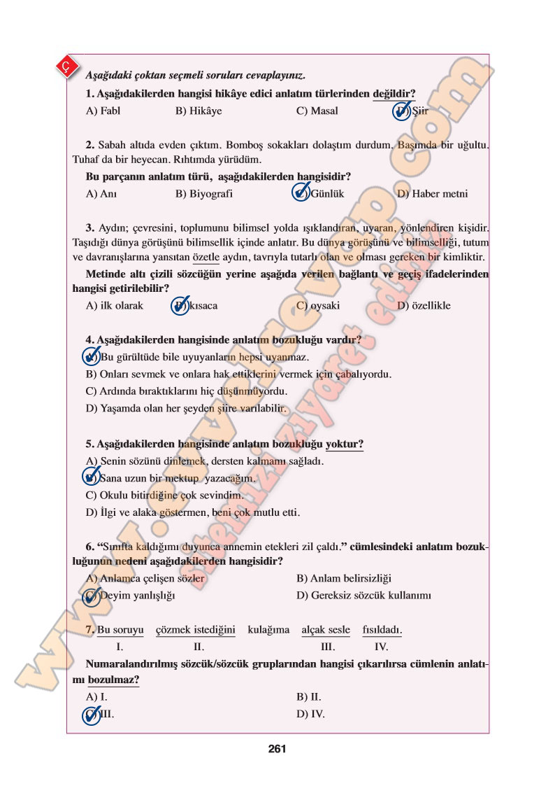 8-sinif-turkce-ders-kitabi-cevabi-ferman-yayinlari-sayfa-261