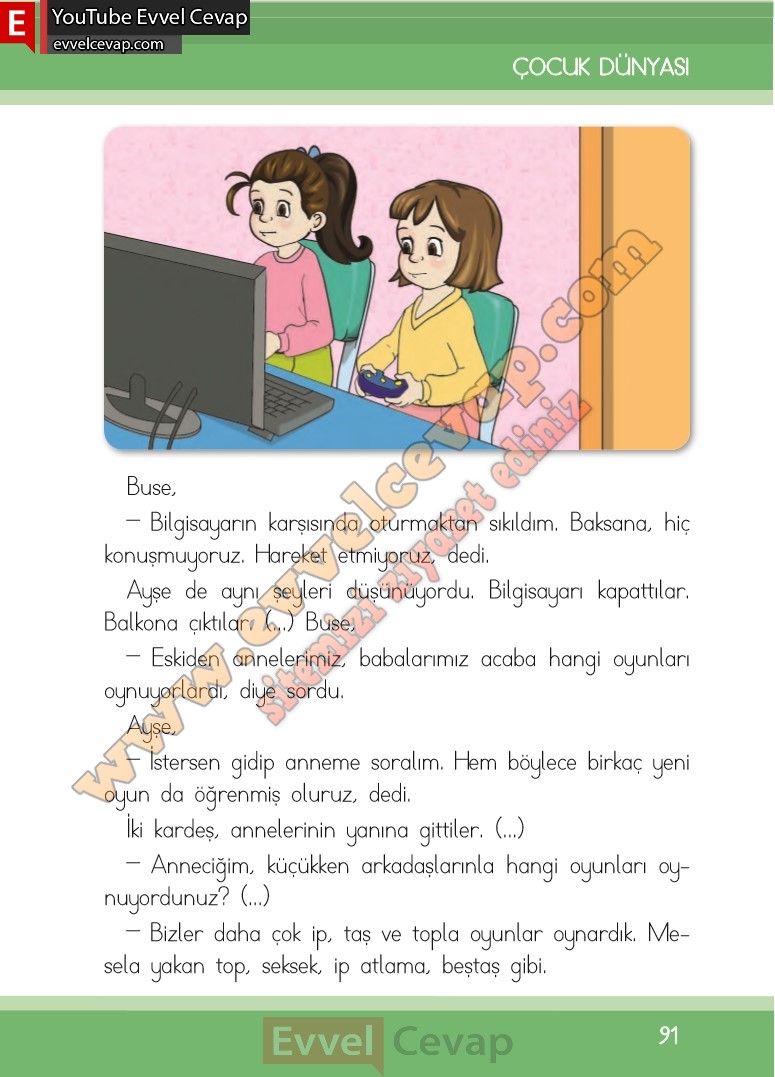 1-sinif-turkce-ders-kitabi-cevaplari-ilke-yayinlari-sayfa-91