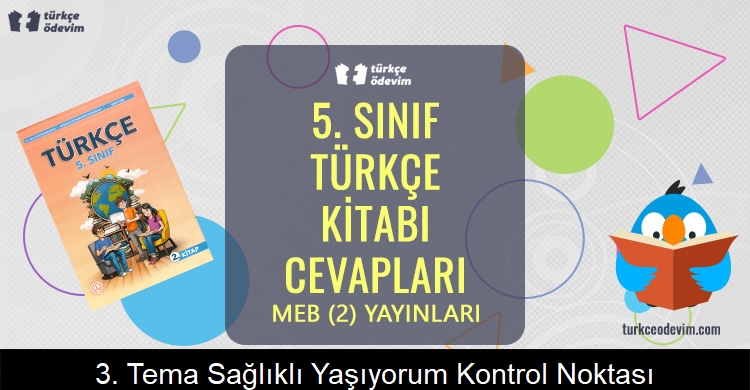 3. Tema Sağlıklı Yaşıyorum Kontrol Noktası Metni Cevapları (5. Sınıf Türkçe)