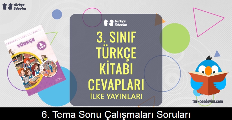 6. Tema Sonu Çalışmaları Soruları Metni Cevapları (3. Sınıf Türkçe)