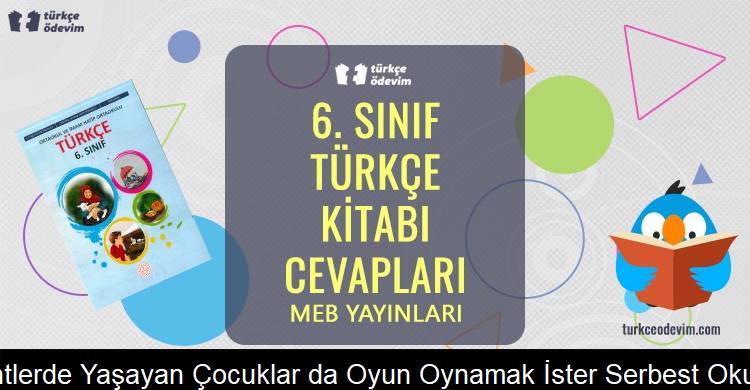 Kentlerde Yaşayan Çocuklar da Oyun Oynamak İster Serbest Okuma Metni Cevapları (6. Sınıf Türkçe)